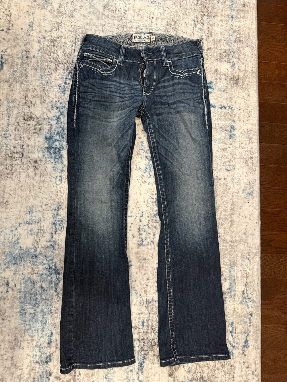 Ariat Women's Dark Blue Flare Jeans - Color Marine - Size 30R